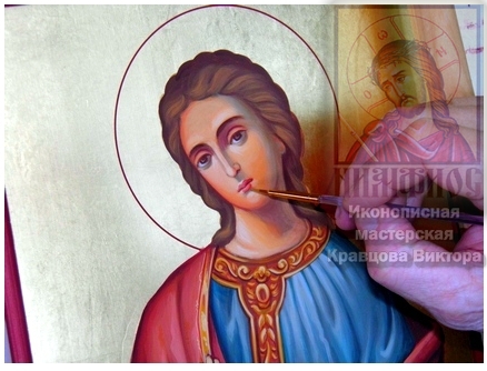 Cвятая Мирослава Константинопольская – рукописная икона.