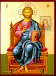 Икона Иисуса Христа Вседержителя на троне.