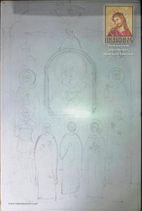 Семейная икона рукописная