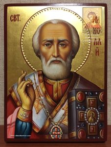 Св. Николай Чудотворец рукописная икона в наличии